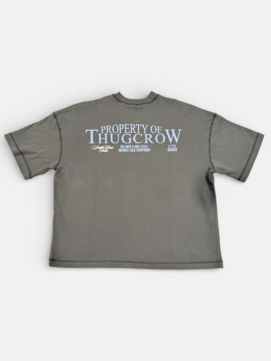 Unbroken Mind Boxy fit Tshirt Lead Gray