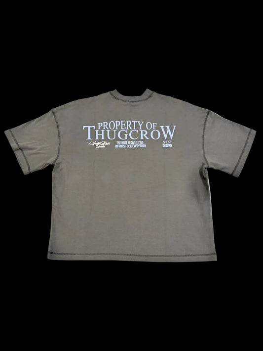 Unbroken Mind Boxy fit Tshirt Lead Gray