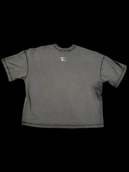 Thugcrow basics boxy fit T-shirt Lead Gray