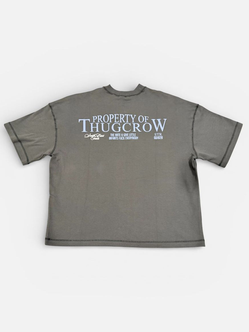 Unbroken Mind Boxy fit Tshirt Lead Gray