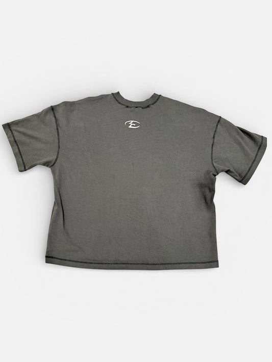 Thugcrow basics boxy fit T-shirt Lead Gray